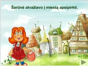Šarūnė parduotuvėje